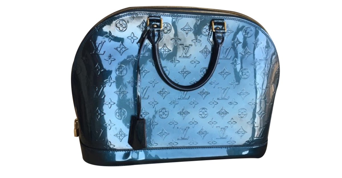 Louis Vuitton Blue Nuit Monogram Vernis Alma GM Bag at 1stDibs  louis  vuitton vernis blue, louis vitton alma bag, louis vuitton alma blue