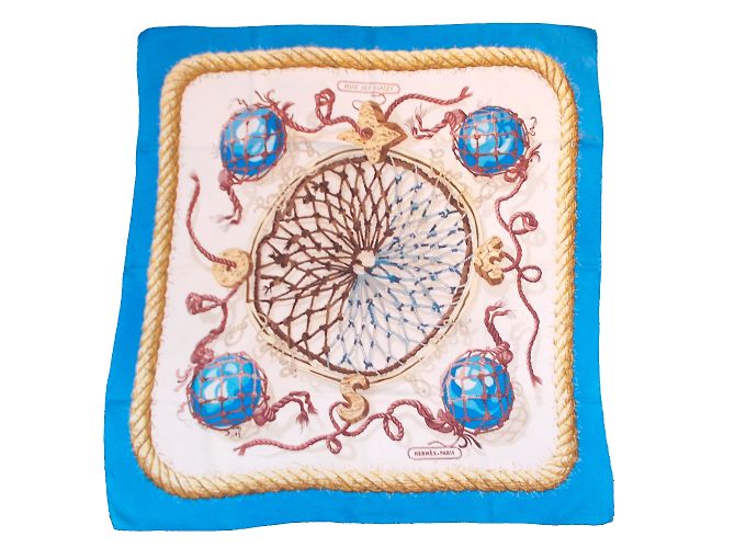 Foulard Hermès Rare Rose Des Sables - Soie Multicouleur (Occasion)
