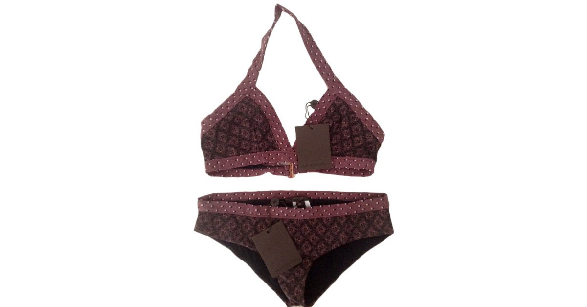Louis Vuitton Swimsuit two new pieces Purple Polyamide ref.36764