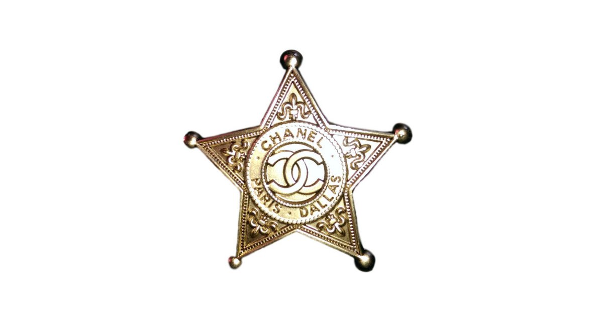 Chanel Dallas paris sheriff star Golden Steel ref.36896 - Joli Closet
