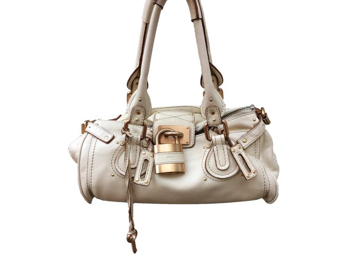 Chloé Paddington Beige Leather ref.38862 - Joli Closet