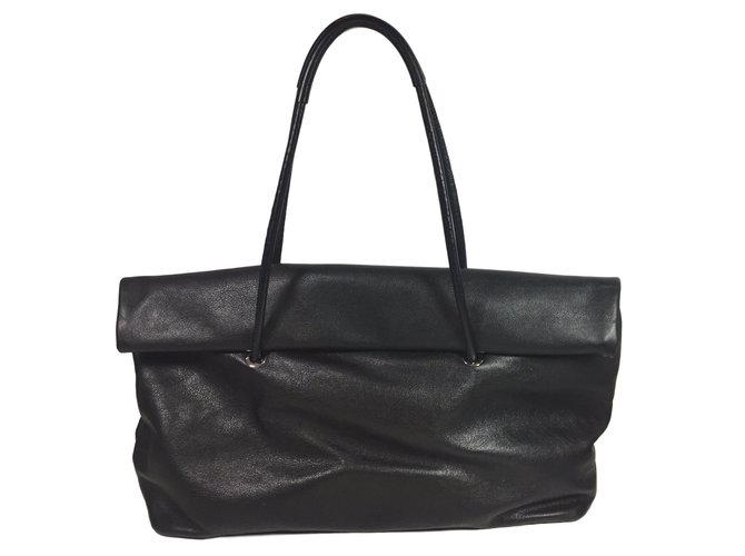 Jil Sander Handbag Black Leather Joli Closet