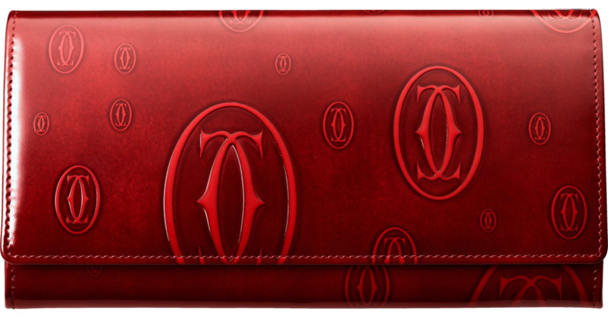 Cartier Vintage - Patent Leather Happy Birthday Long Wallet - Pink - Patent Leather  Wallet - Luxury High Quality - Avvenice