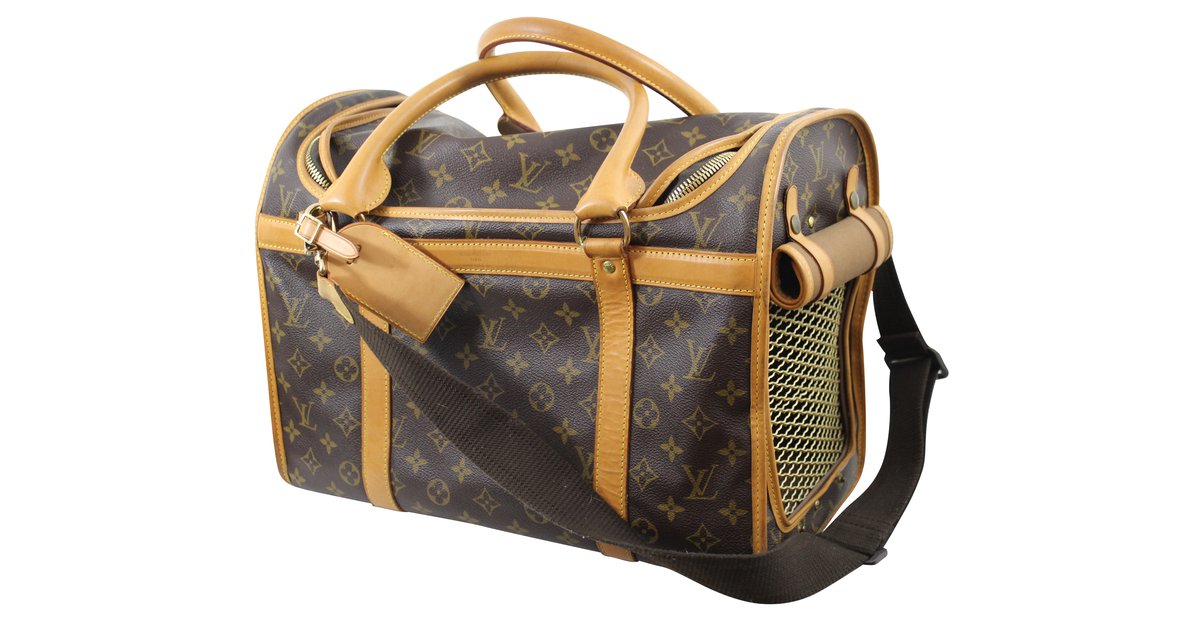 LOUIS VUITTON Sac Chien 40 Dog Carrier Dog Carry Pet Carrier Bag for Small  Dog  eBay