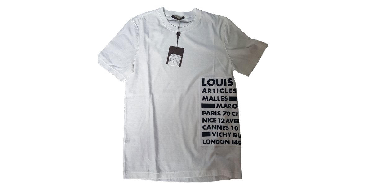 Louis Vuitton Tee White Cotton ref.42469 - Joli Closet