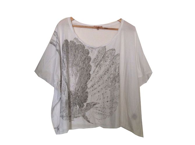 Robe Bel Air 100% Coton Blanche - Taille M - Style évasé Manches Courtes - Neuf Avec étiquettes