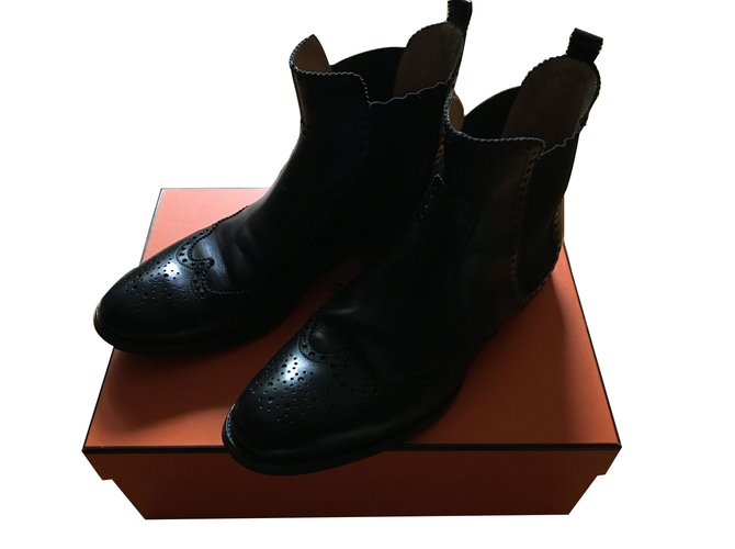 Hermès Brighton Black Leather ref.47347 