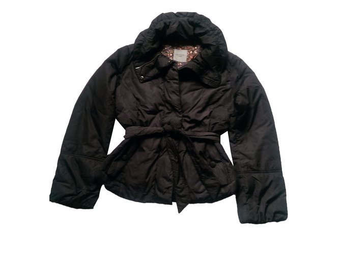 Weekend Max Mara Coats, Outerwear Black Polyester Polyamide ref - Main Image