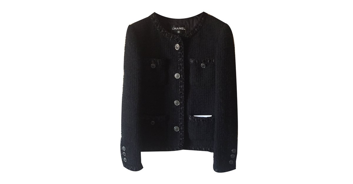 Chanel Jackets Black Wool ref.48038 - Joli Closet