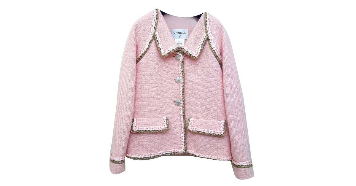 CHANEL 16C Cruise Resort 2016 Seoul Collection Pink Cotton Tweed