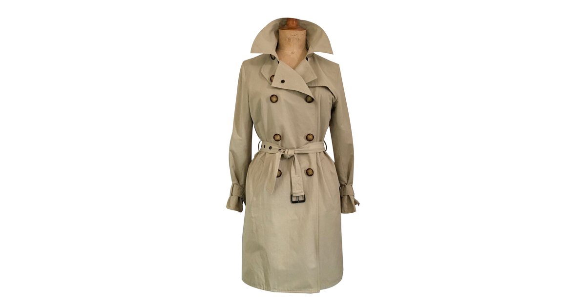 Ramosport Trench coats Beige Cotton ref.53390 - Joli Closet
