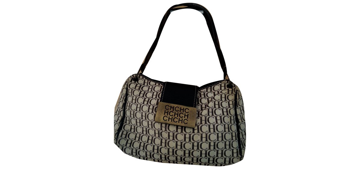 Cloth handbag Carolina Herrera Beige in Cloth - 36166665