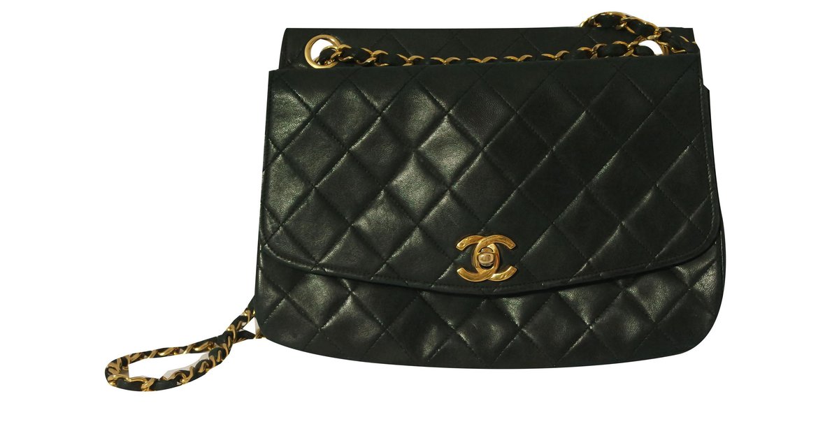 Chanel Green Quilted Lambskin Coco Vintage Flap Bag, 2017