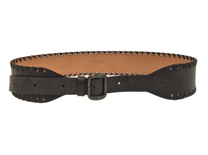 Guy Laroche Belts Green Leather ref.55224 Joli Closet