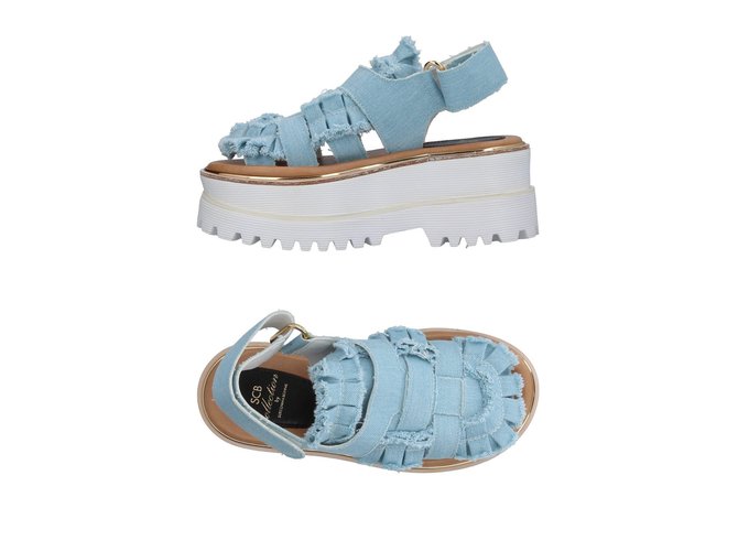 SUECOMMA BONNIE ◆Spike J sandal(blue) Suecomma Bonnie Sandals Blue Denim ref.59008 - Joli Closet