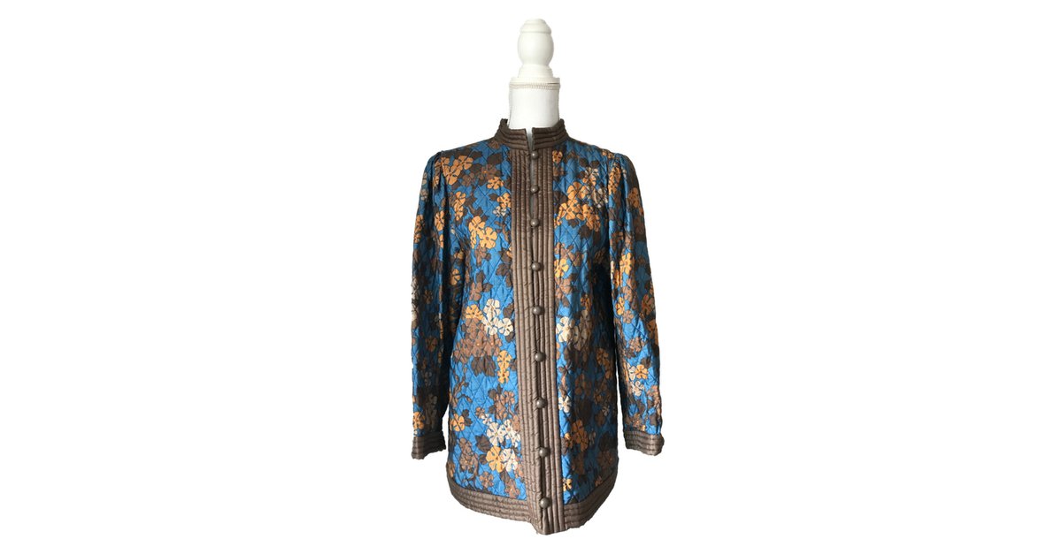 SIEDRÉS Res Quilted Floral Velvet Jacket