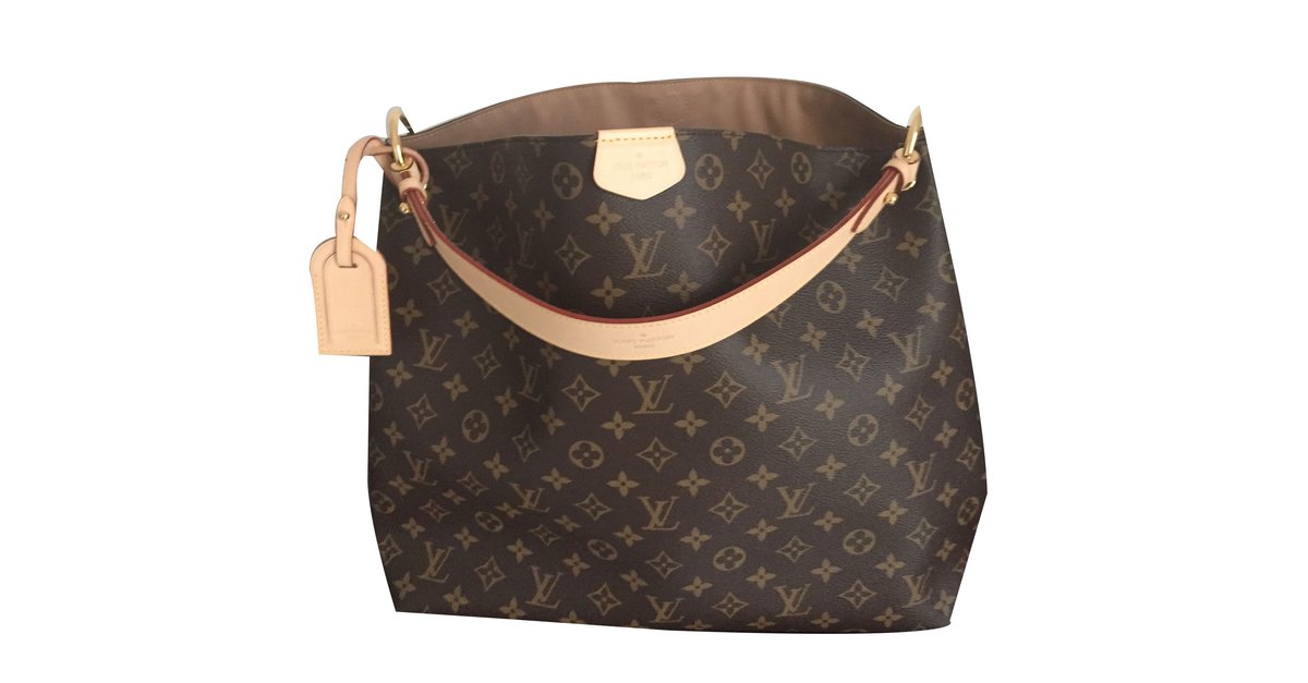 Graceful leather handbag Louis Vuitton Brown in Leather - 21863966