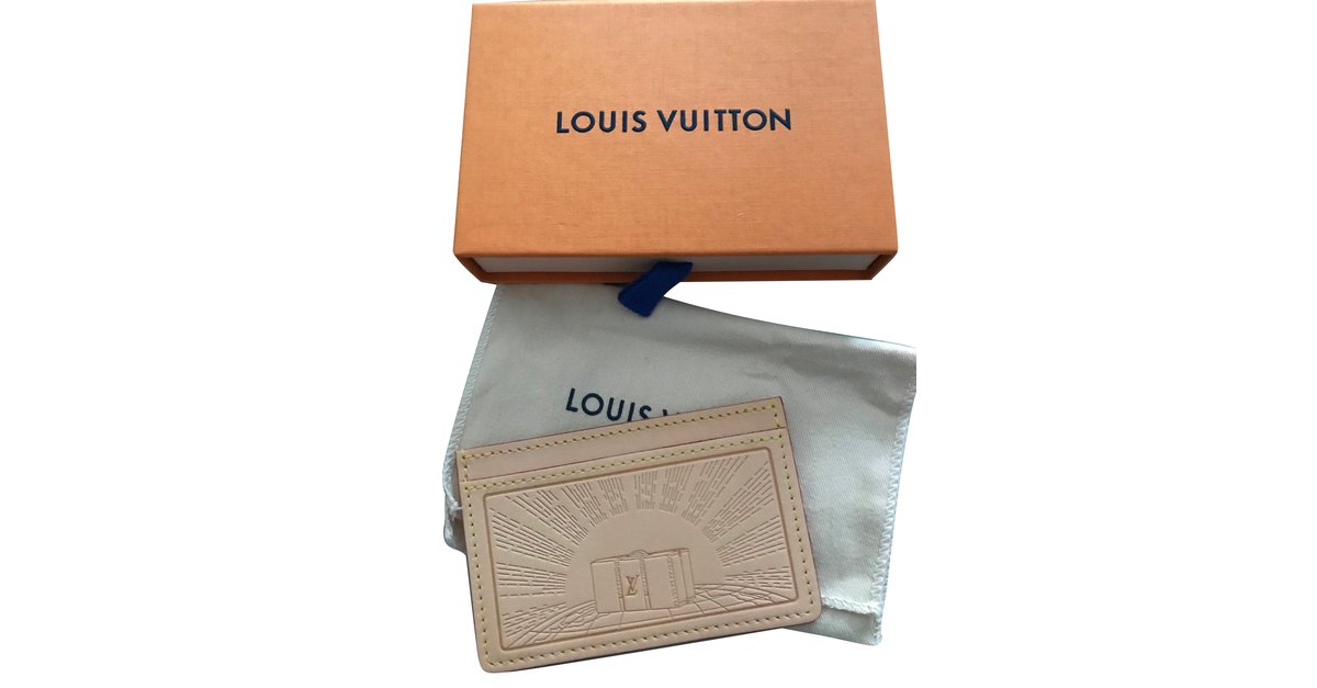Louis Vuitton Vachetta Leather Earth Trunks Card Holder Louis Vuitton