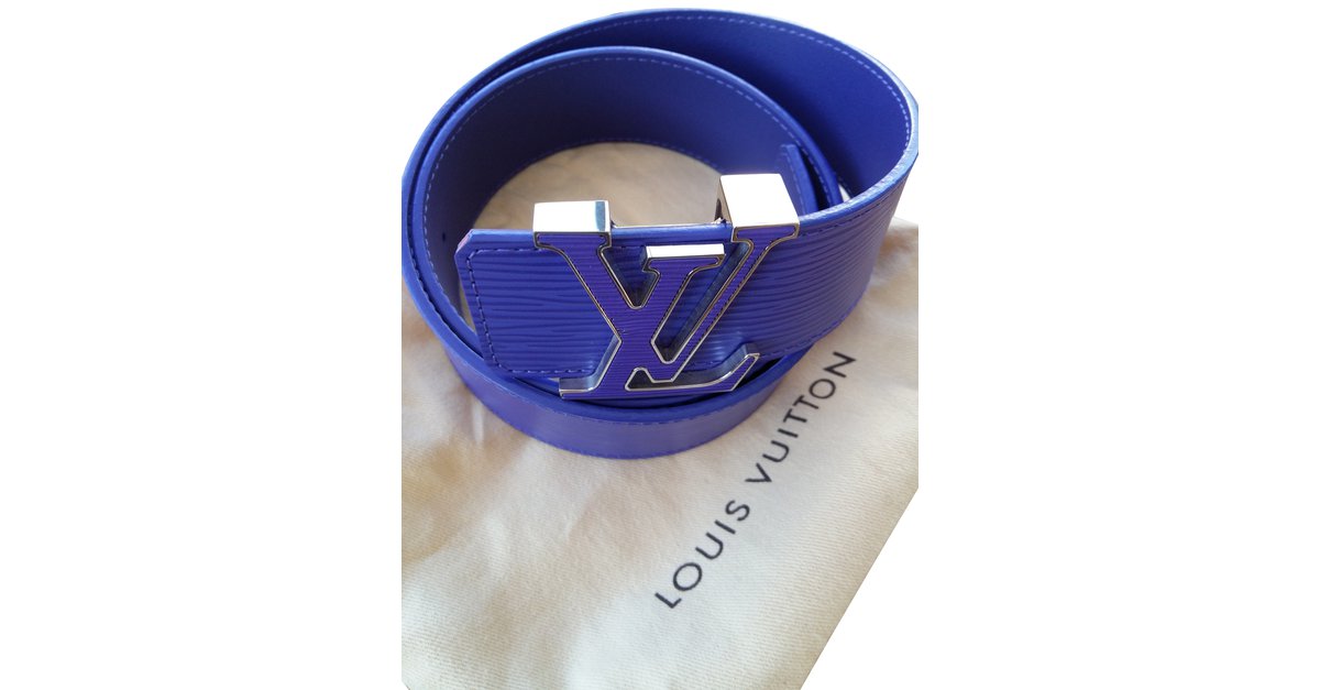 Louis Vuitton Purple Epi Leather Belt with Silver-Tone LV in United  States