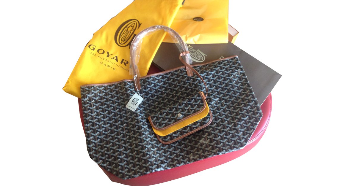 Saint-louis patent leather tote Goyard Grey in Patent leather - 31893120