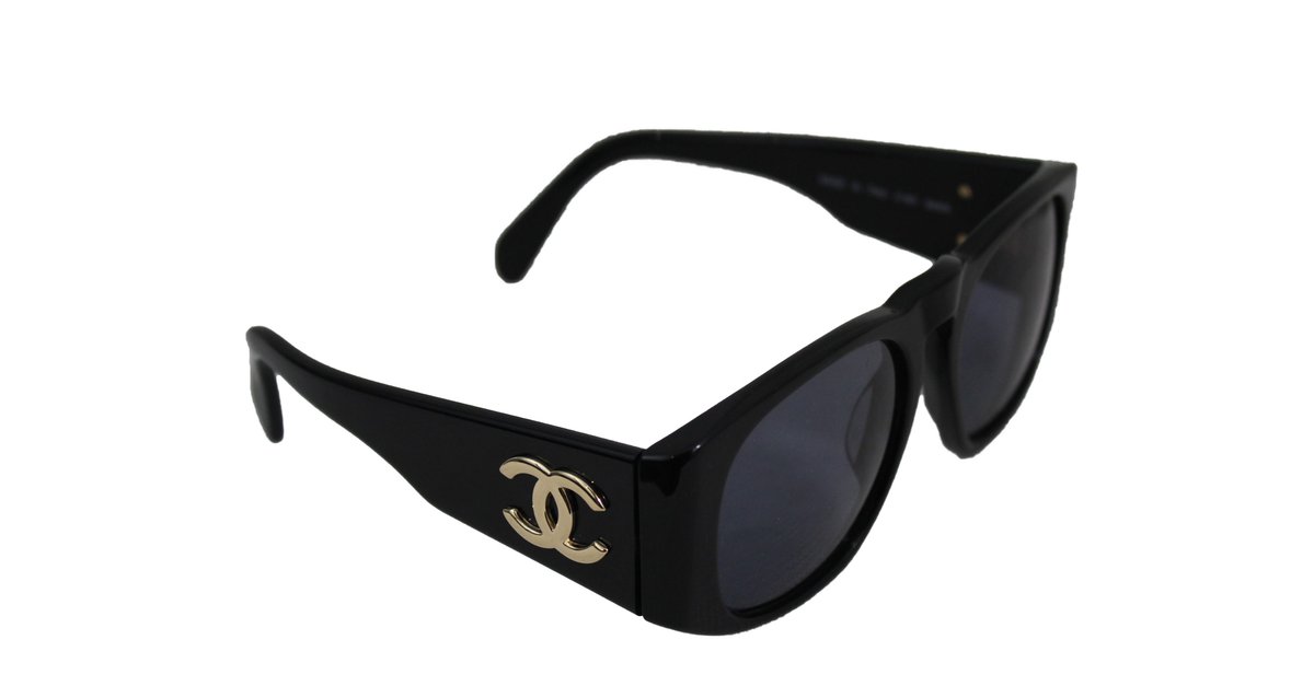 Chanel Sunglasses Black Plastic ref.62108