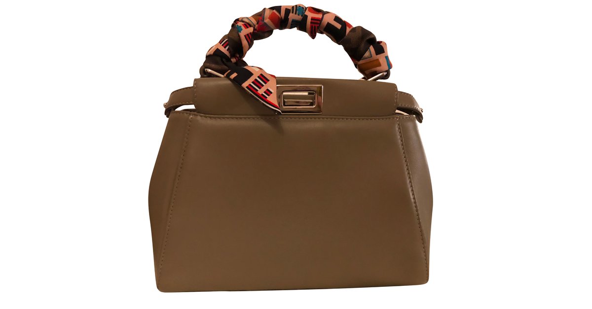 fendi mini peekaboo beige