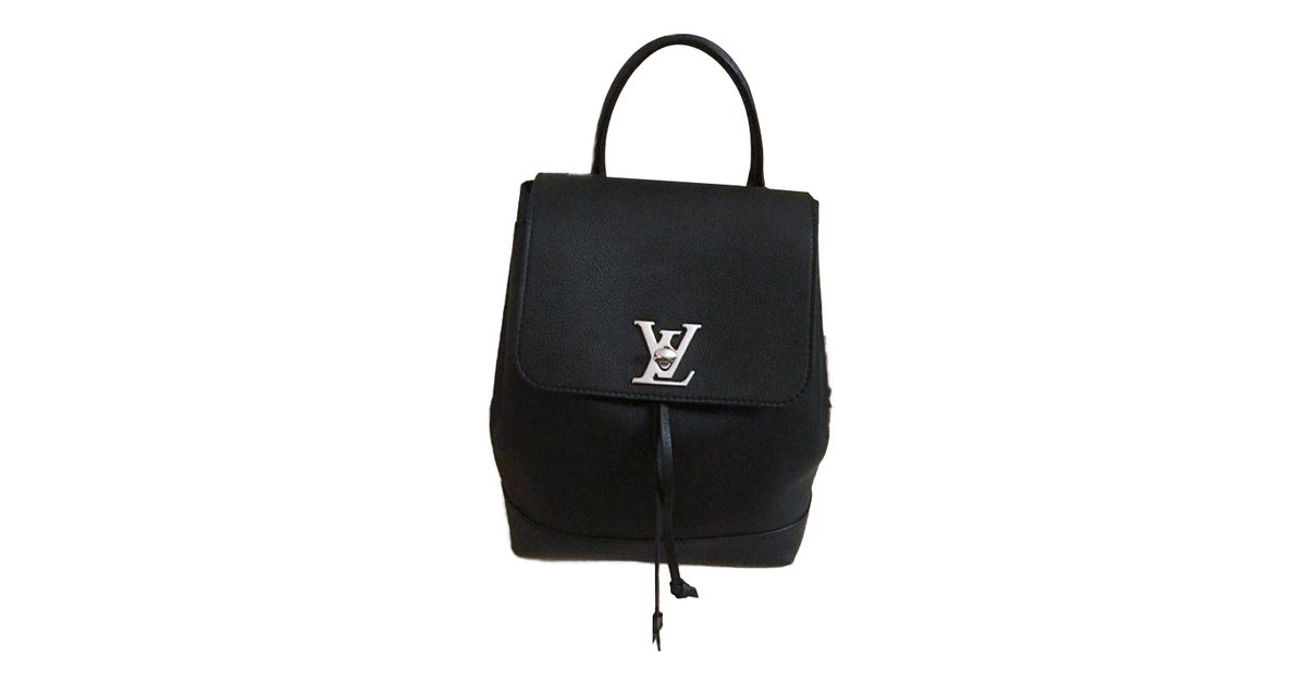 Louis Vuitton Lockme backpack Black Leather ref.62936 - Joli Closet
