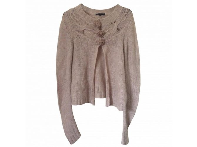 Gilet Femme Crea Concept Taille 36 - Beige/gris, Mélange Laine, Occasion Très Bon état