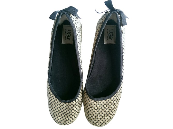 Ugg Ballet flats Black Beige Joli Closet