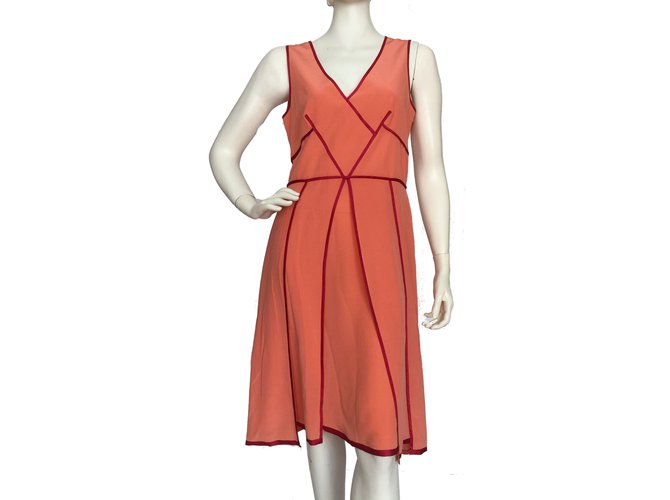 Sportmax Silk dress Pink Red ref.JC64167 (Sold) - Joli Closet