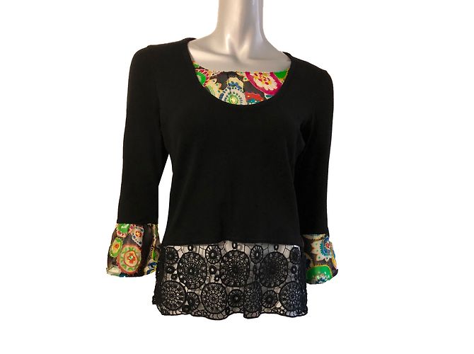 Pull Azuleros Multicolore Taille M - Occasion Très Bon état - Fabriqué En France