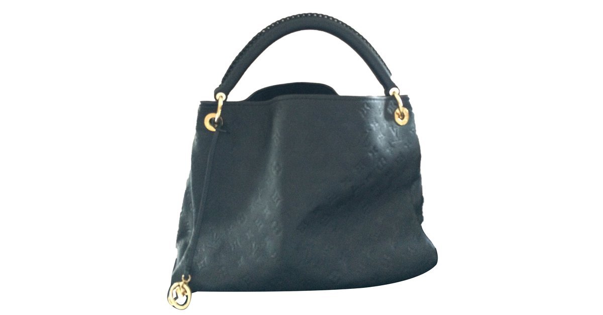 Louis Vuitton ARTSY MM Black Leather ref.65116 - Joli Closet