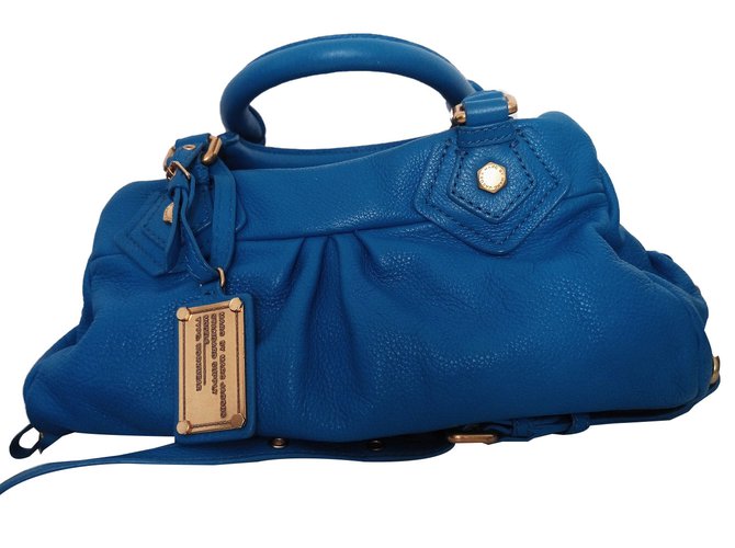 Marc by Marc Jacobs Baby Groove classique Q Blue Golden Leather