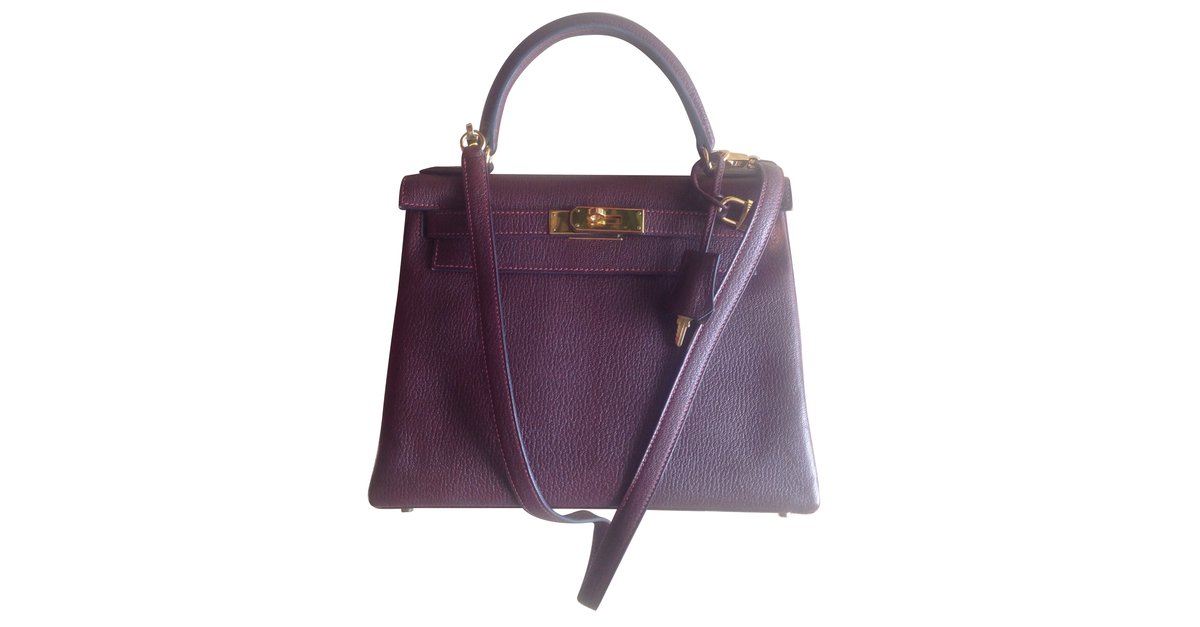 Kelly Hermès HERMES Handbags T. Exotic leathers Purple ref.970676 - Joli  Closet