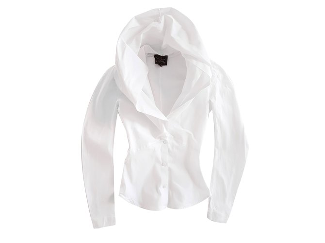 Vivienne Westwood Anglomania Tops White Cotton ref.66405