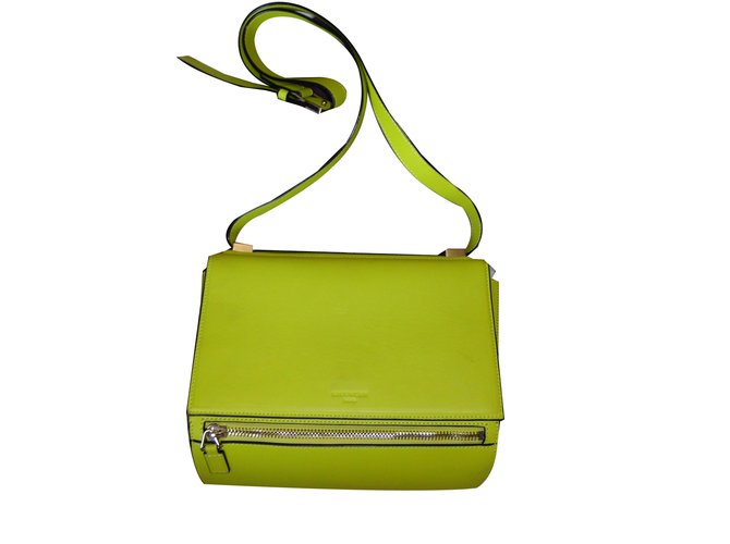 Givenchy Pandora Box Medium Yellow Leather Joli Closet