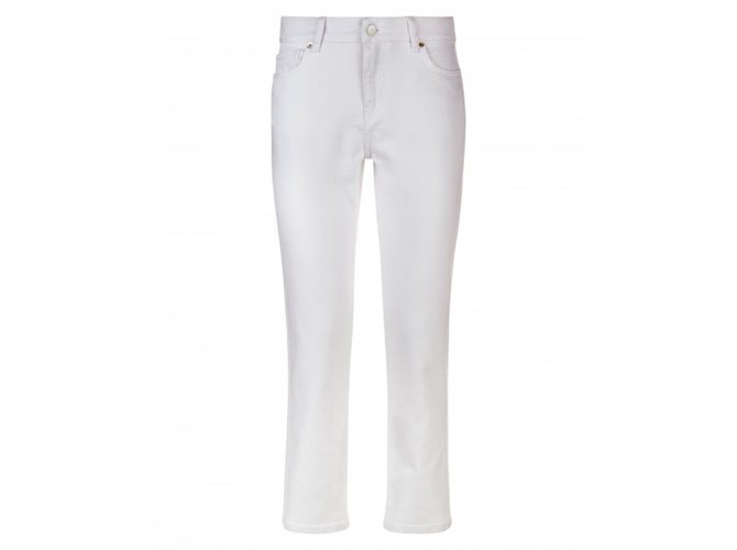 Jaeger Jean White Cotton Elastane ref 