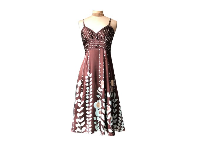 Ted Baker Dresses Dark brown Silk ref.JC71761 (Sold) - Joli Closet Ted Baker Dresses Dark brown Silk ref.JC71761 (Sold) - Joli Closet