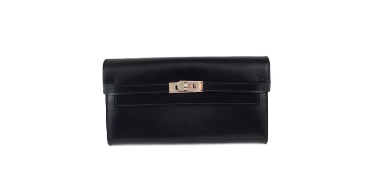 Hermès Hermes Black Box Calf Kelly 32 Leather Pony-style calfskin  ref.954627 - Joli Closet