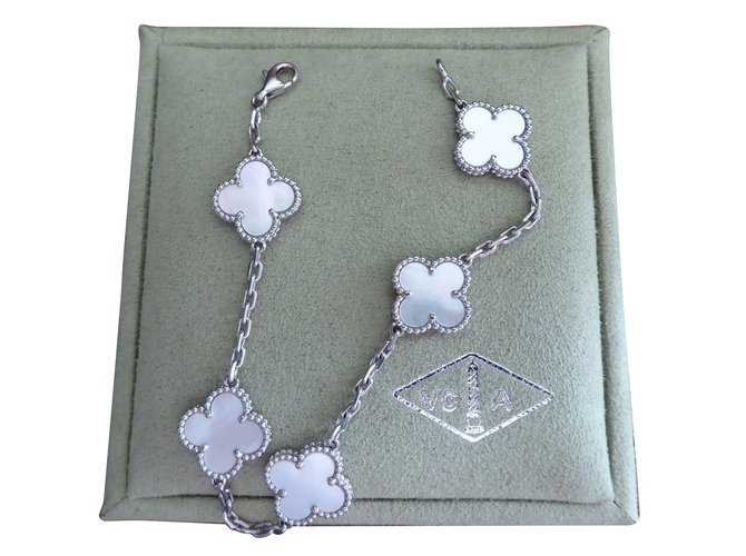 Van Cleef & Arpels Armband Silber Weißgold ref.74227 Joli Closet