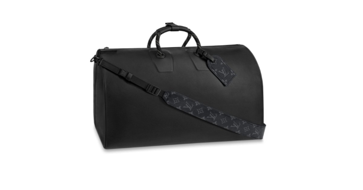 Louis Vuitton LV Keepall 40 new black leather ref.273019 - Joli Closet