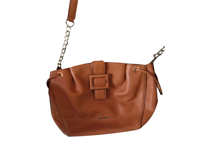 Beige Camel bag: Guess NEW Light brown Leather Joli
