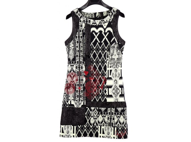 Desigual Black Cotton Women Dress