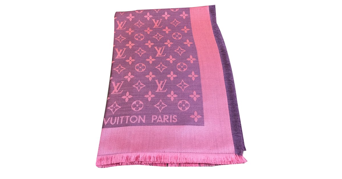 Louis Vuitton Paris Luxury Pink Scarf