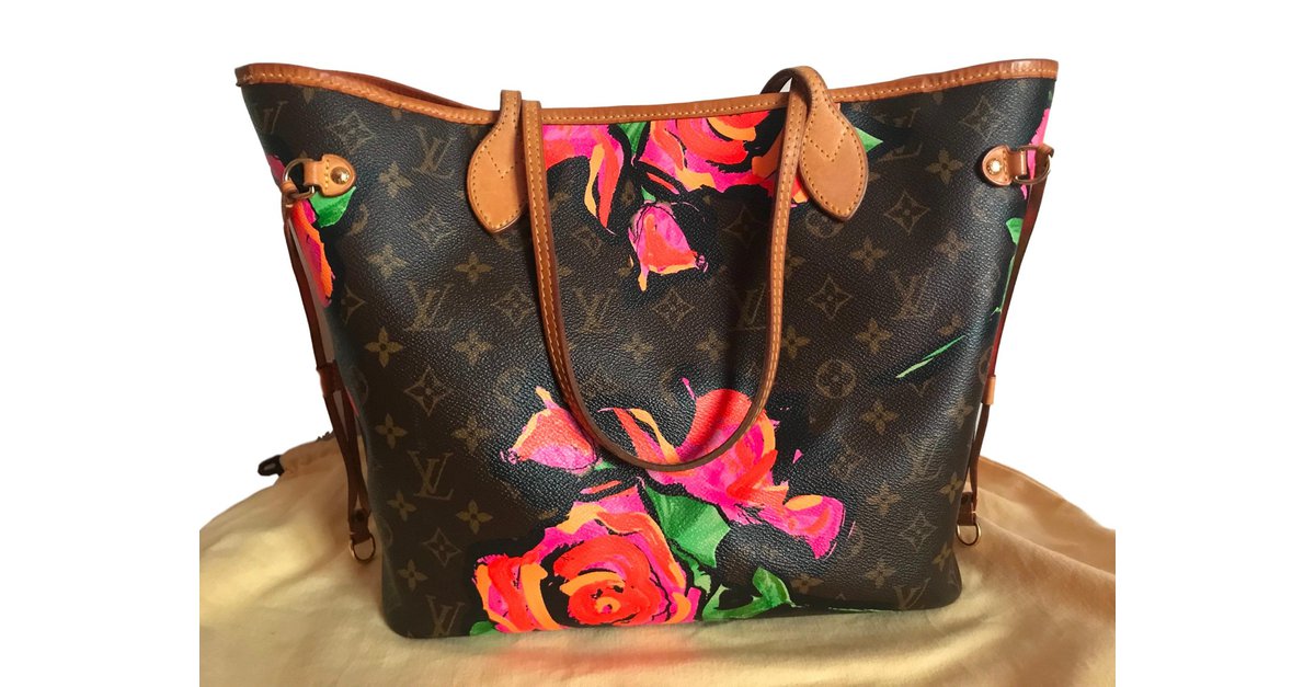 Louis Vuitton Neverfull mm Stephen Sprouse Roses Limited Edition