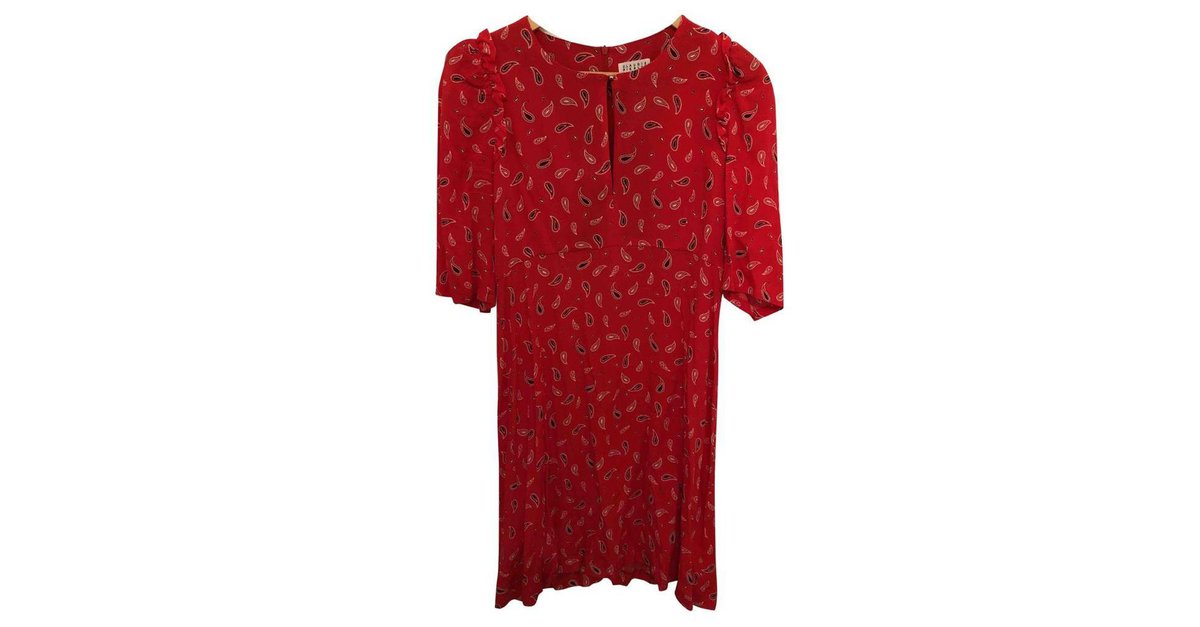 Claudie Pierlot Dresses Red Cotton ref.84746 - Joli Closet