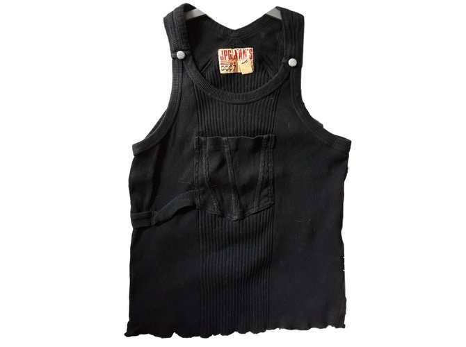 JeanPaulGaultier 黒リブタンクトップ S JeanPaulGaultier 黒リブタンクトップ S