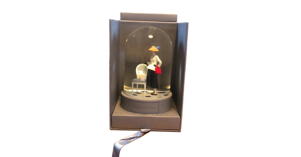 Christian Dior Snow globe Grey Glass ref.86108 - Joli Closet