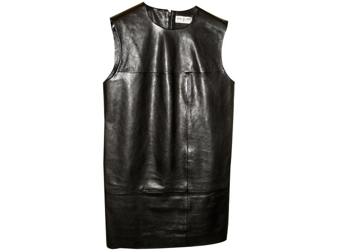 Yves Saint Laurent sleeveless dress Black Leather ref.JC86477 (Sold) - Joli  Closet
