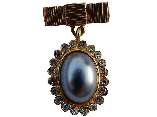 Broche Vintage Guy Laroche - Métal Doré, En Superbe état D'occasion